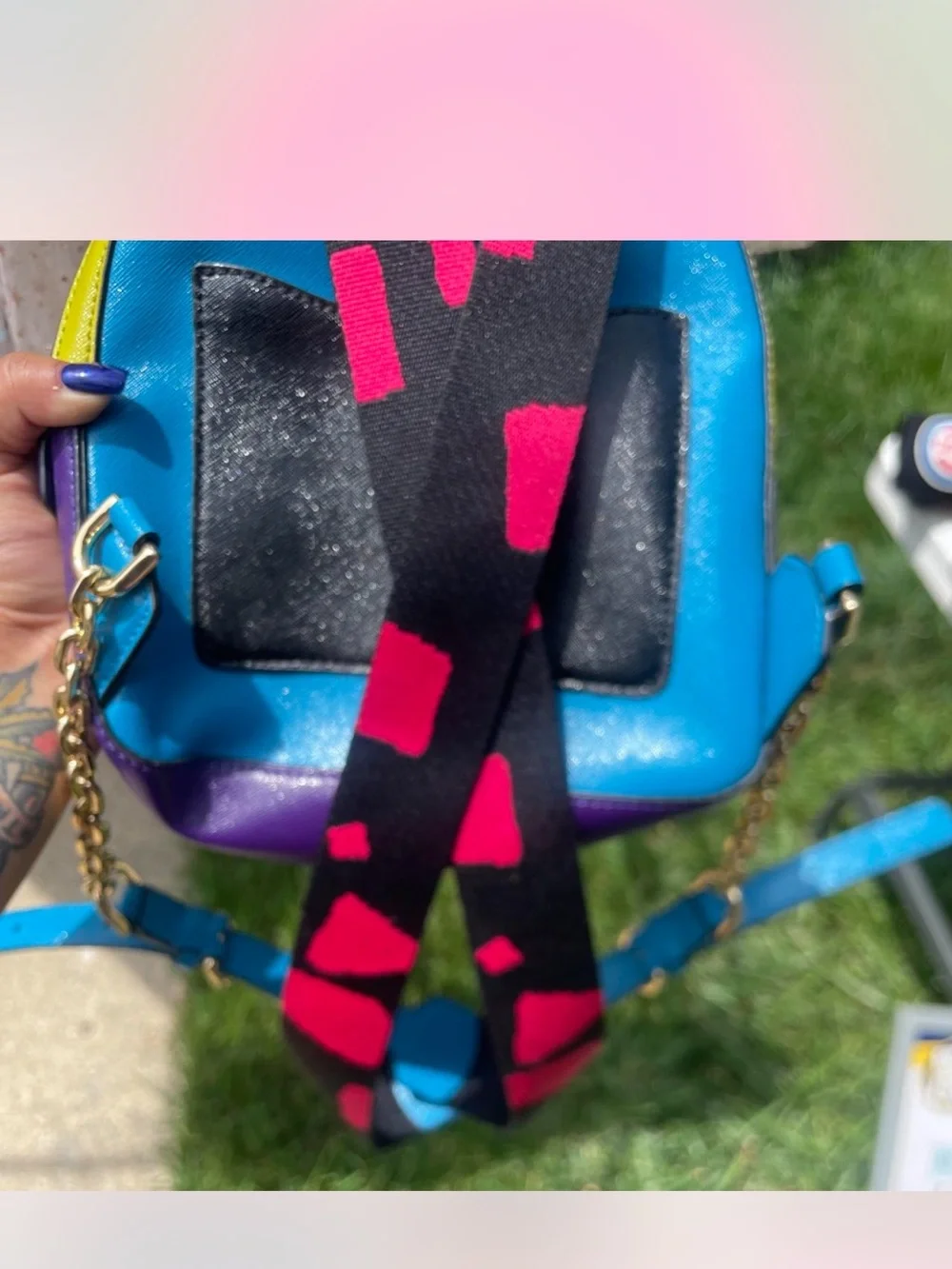 Marc Jacobs Snapshot Backpack Bright Pink Multicolor